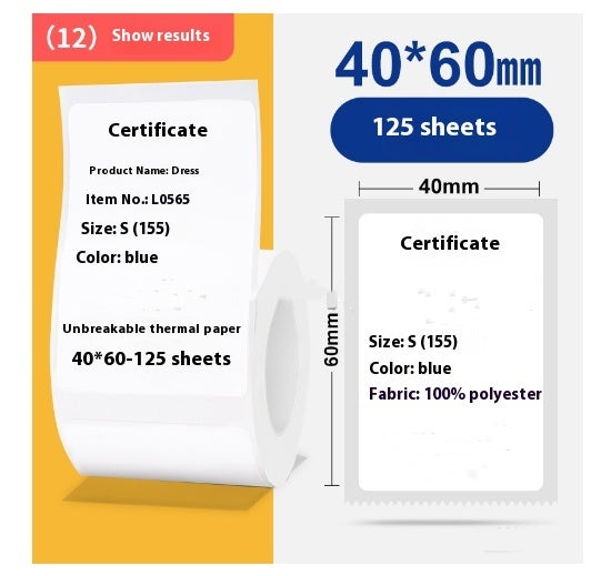 Pick Up Label Printer Mini Printer