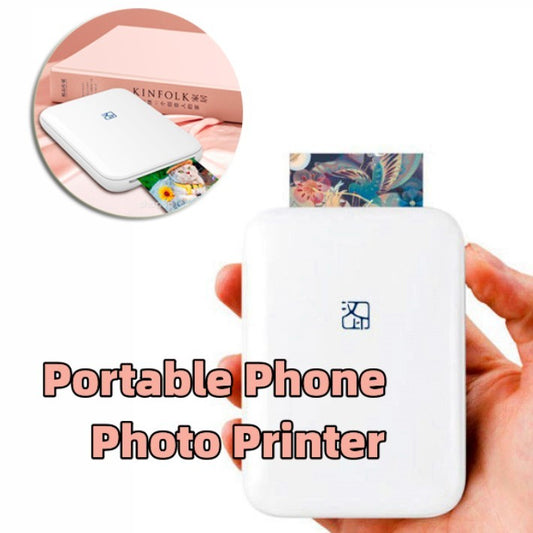 Color Photo Printer Portable Full Color Wireless Photo Printer USB Bluetooth