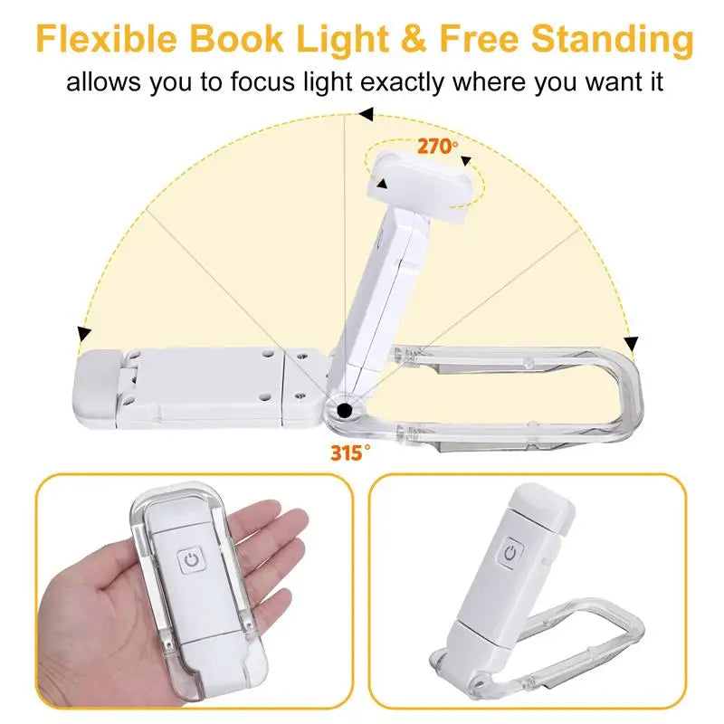 LED USB Rechargeable Book Light Reading